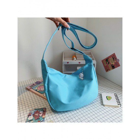 Casual Canvas Solid Large Shoulder Bags