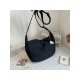 Casual Canvas Solid Large Shoulder Bags