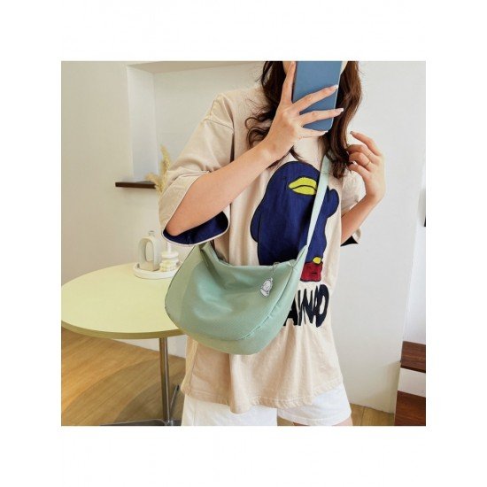 Casual Canvas Solid Large Shoulder Bags