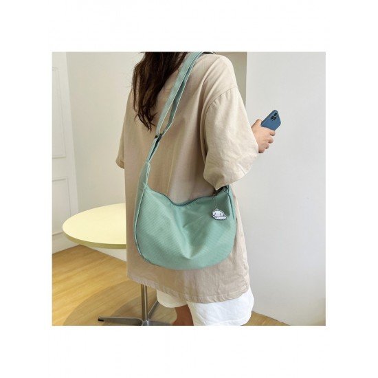 Casual Canvas Solid Large Shoulder Bags