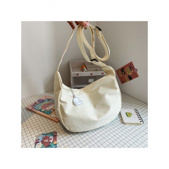 Casual Canvas Solid Large Shoulder Bags