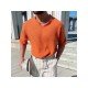  Pure Color Short Sleeve Men's Top