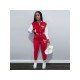 Baseball Coats Matching 2 Piece Outfit Sets For Women