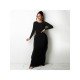 Tassel Casual Solid Long Sleeve Maxi Dress