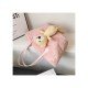  Cute Bear Plush Pure Color Large Capacity Bag