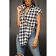 Casual Summer Gingham Blouse For Women