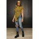 Casual Summer Gingham Blouse For Women