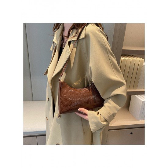  Retro Simple Solid Color PU Armpits Bags