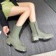 Street Zip Chunky Mid Calf Boots