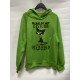 Cat Letter Graphic Hooded Collar Tops For Women