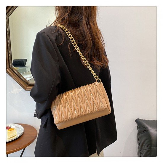 Stylish Sequined Chain Shoulder Bags For Women