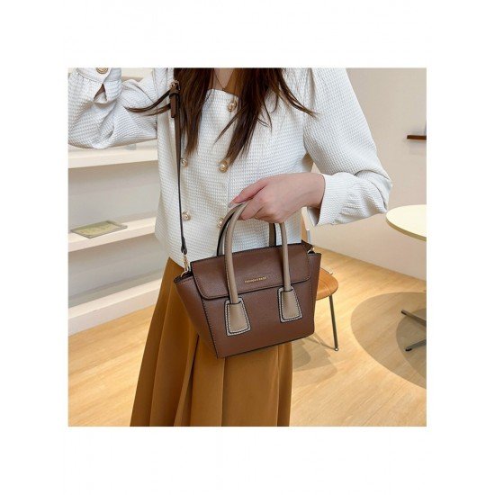 Contrast Color Shopping Shoulder Bag Handbags