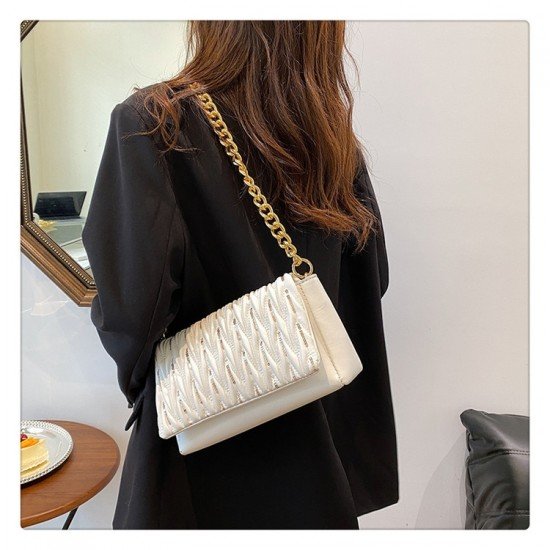 Stylish Sequined Chain Shoulder Bags For Women