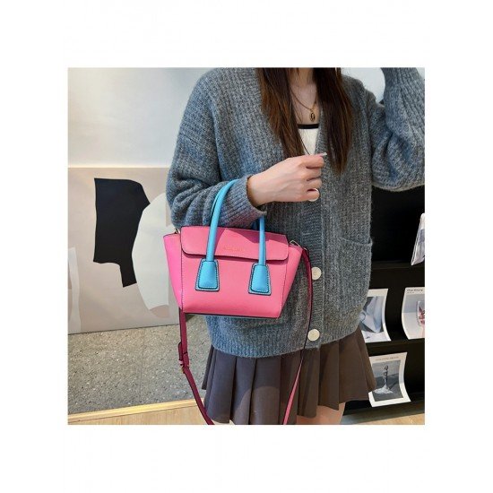 Contrast Color Shopping Shoulder Bag Handbags