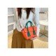 Contrast Color Shopping Shoulder Bag Handbags