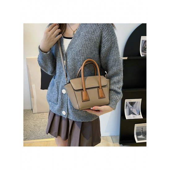 Contrast Color Shopping Shoulder Bag Handbags