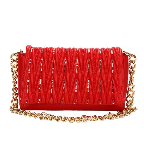 Stylish Sequined Chain Shoulder Bags For Women