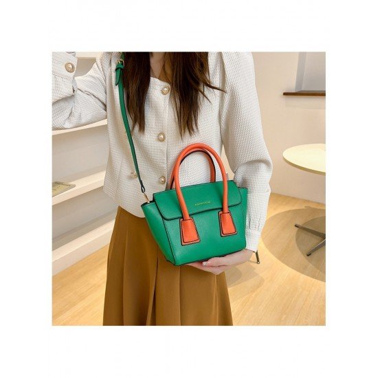 Contrast Color Shopping Shoulder Bag Handbags