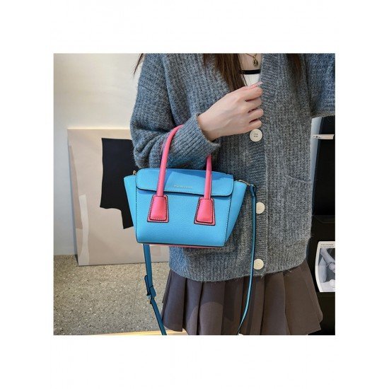 Contrast Color Shopping Shoulder Bag Handbags