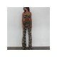  Fashion Camouflage Top And Trouser Women's Sets