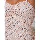 Ladies Spaghetti Straps Ruffle Sequined Mini Dress