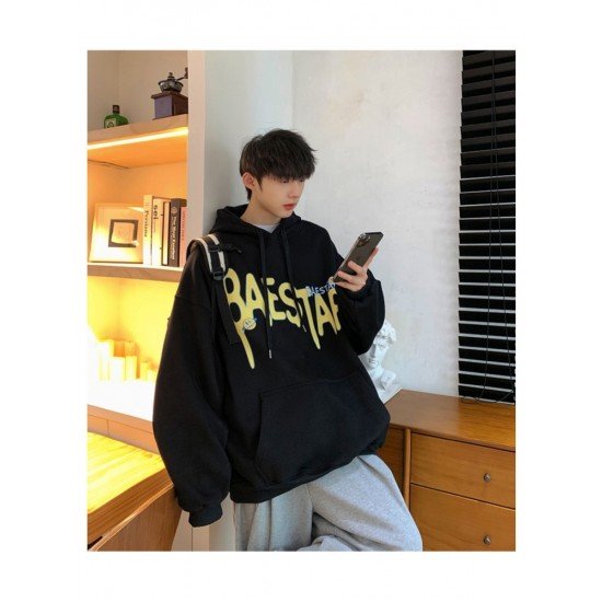  Loose Letter Graffiti Men's Casual Hoodies