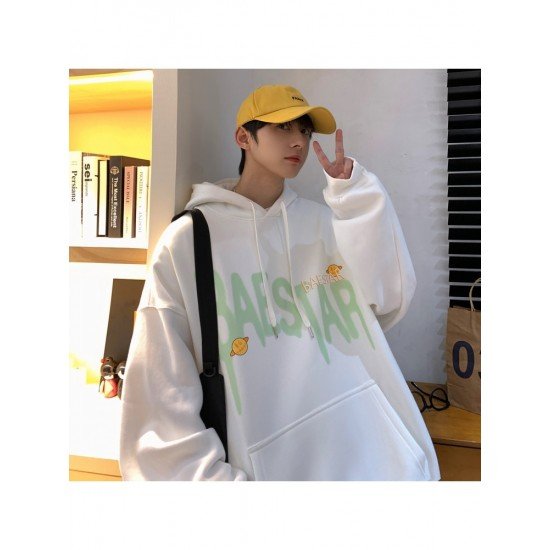  Loose Letter Graffiti Men's Casual Hoodies