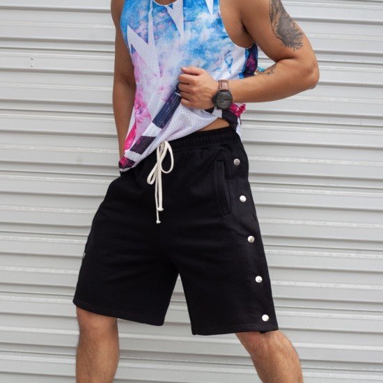  Summer Pure Color Drawstring Casual Shorts For Men