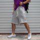  Summer Pure Color Drawstring Casual Shorts For Men