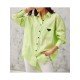  Pure Color Long Sleeve Women's Shirts