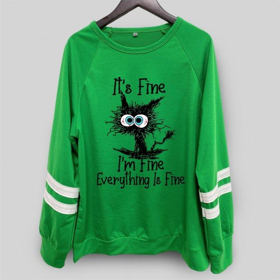 Funny Cute Graphic Long Sleeve Women Sweatshirts