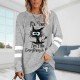 Funny Cute Graphic Long Sleeve Women Sweatshirts