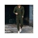  Casual Pure Color Men's Long Suits