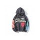 Graffiti Heart Printed Hoodies Tops For Women