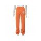  Loose Drawstring Letter Long Pants For Women