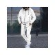  Printed Workout Hooded Coat And Trouser Sets Men