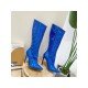  PU Pure Color Reflective Women's High Heel Boots