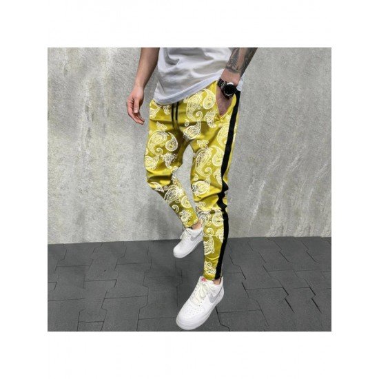  Fashion Casual Printing Men's Long Pants