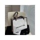  PU Letter Women's Large Capacity Tote Bag