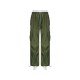 Loose Solid Drawstring Ladies Cargo Trousers