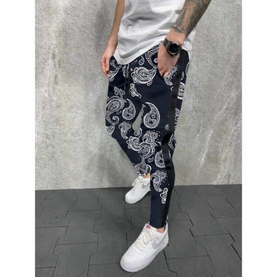  Fashion Casual Printing Men's Long Pants