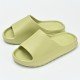  Pure Color Round Toe Women's Flat Slippers