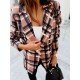  2022 Fashion Plaid Women's Long Sleve Small Jacket