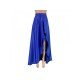 Zipper Up Stylish Solid Split Hem Maxi Skirts 