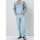 Pockets Blue Denim Overall For Men