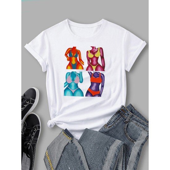 Sexy Ladies Graphic Summer T Shirts