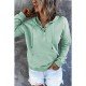  Casual Loose Hooded Pure Color Women's Sweater