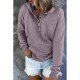  Casual Loose Hooded Pure Color Women's Sweater