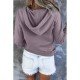  Casual Loose Hooded Pure Color Women's Sweater