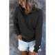  Casual Loose Hooded Pure Color Women's Sweater